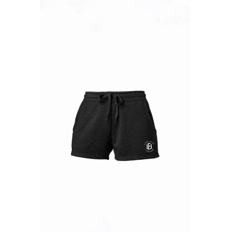 WOMEN'S FLEECE SHORTS - BLACK