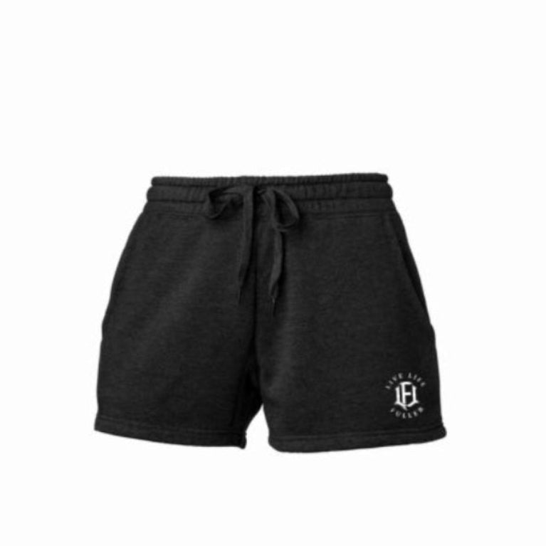 WOMEN'S FLEECE SHORTS - BLACK