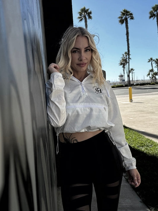 CROPPED WHITE CAMO WINDBREAKER