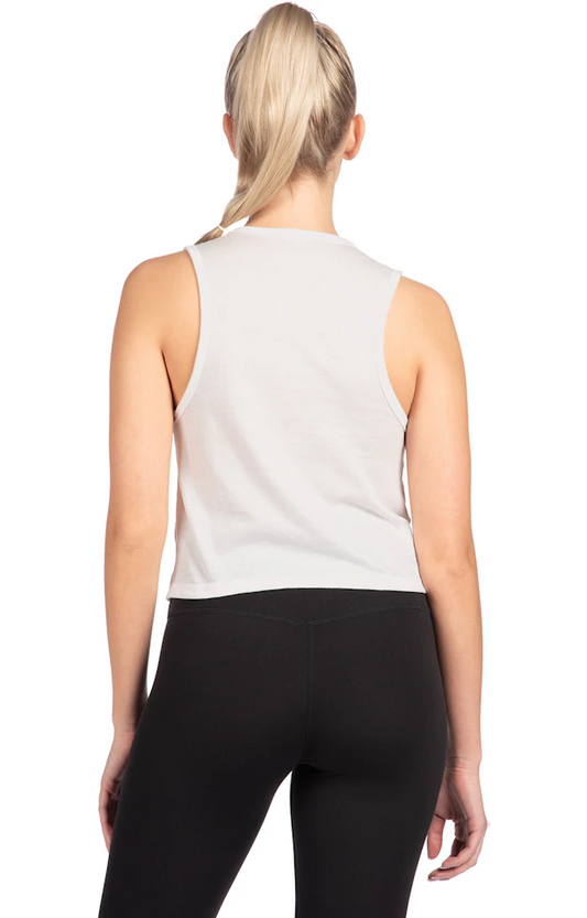 CROPPED TANK - WHITE