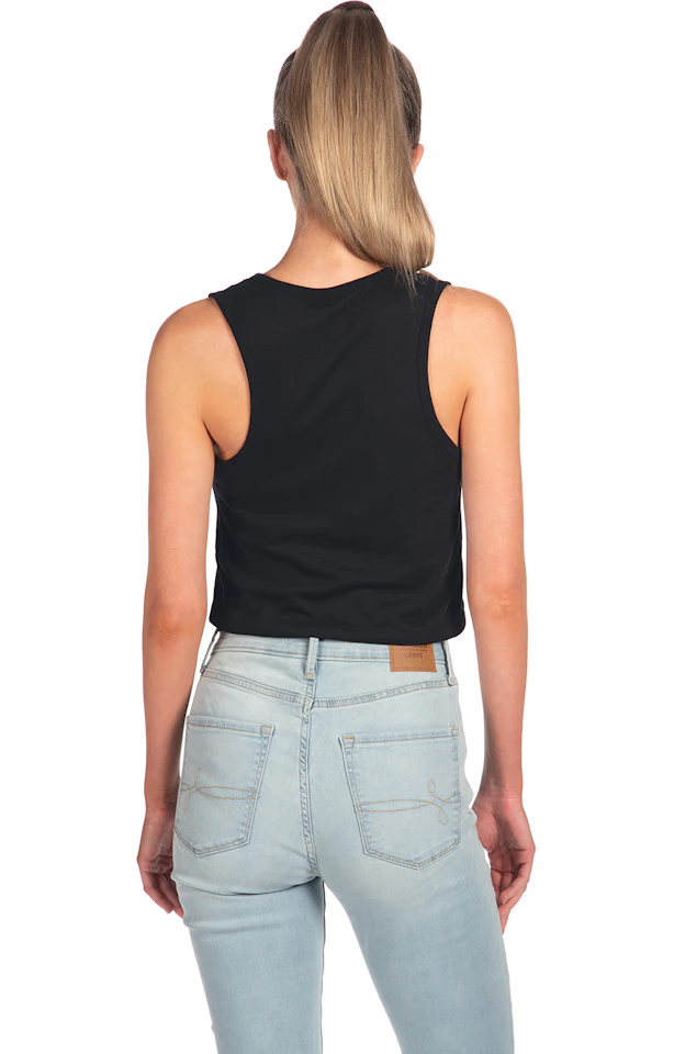 CROPPED TANK - BLACK