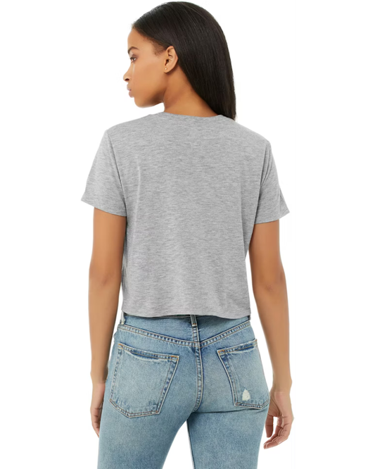 WOMEN'S CROPPED TOP - HEATHER ATHLETIC