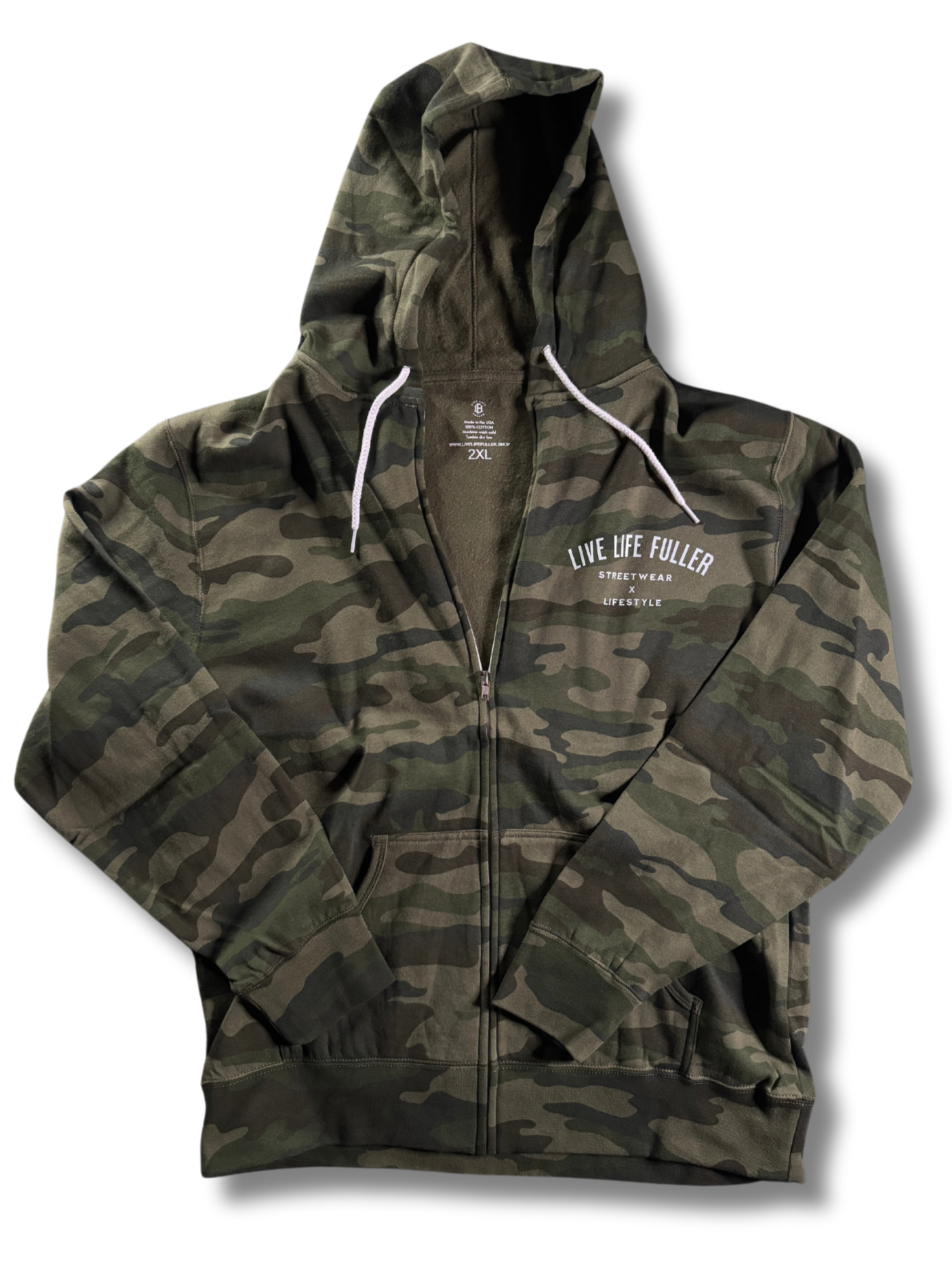 ZIP-UP CAMO HOODIE