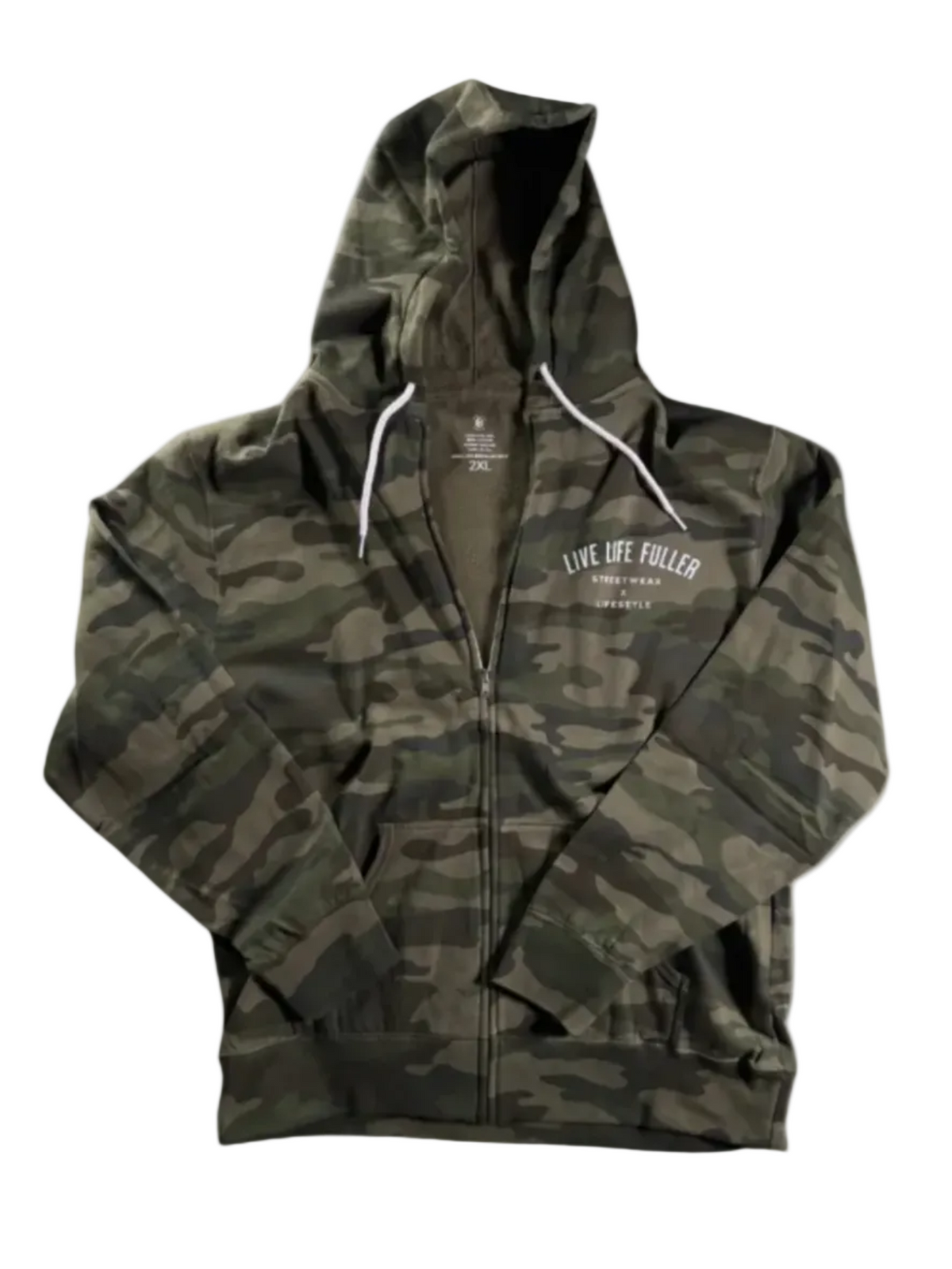 ZIP-UP CAMO HOODIE
