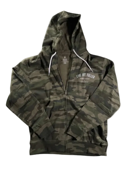 ZIP-UP CAMO HOODIE