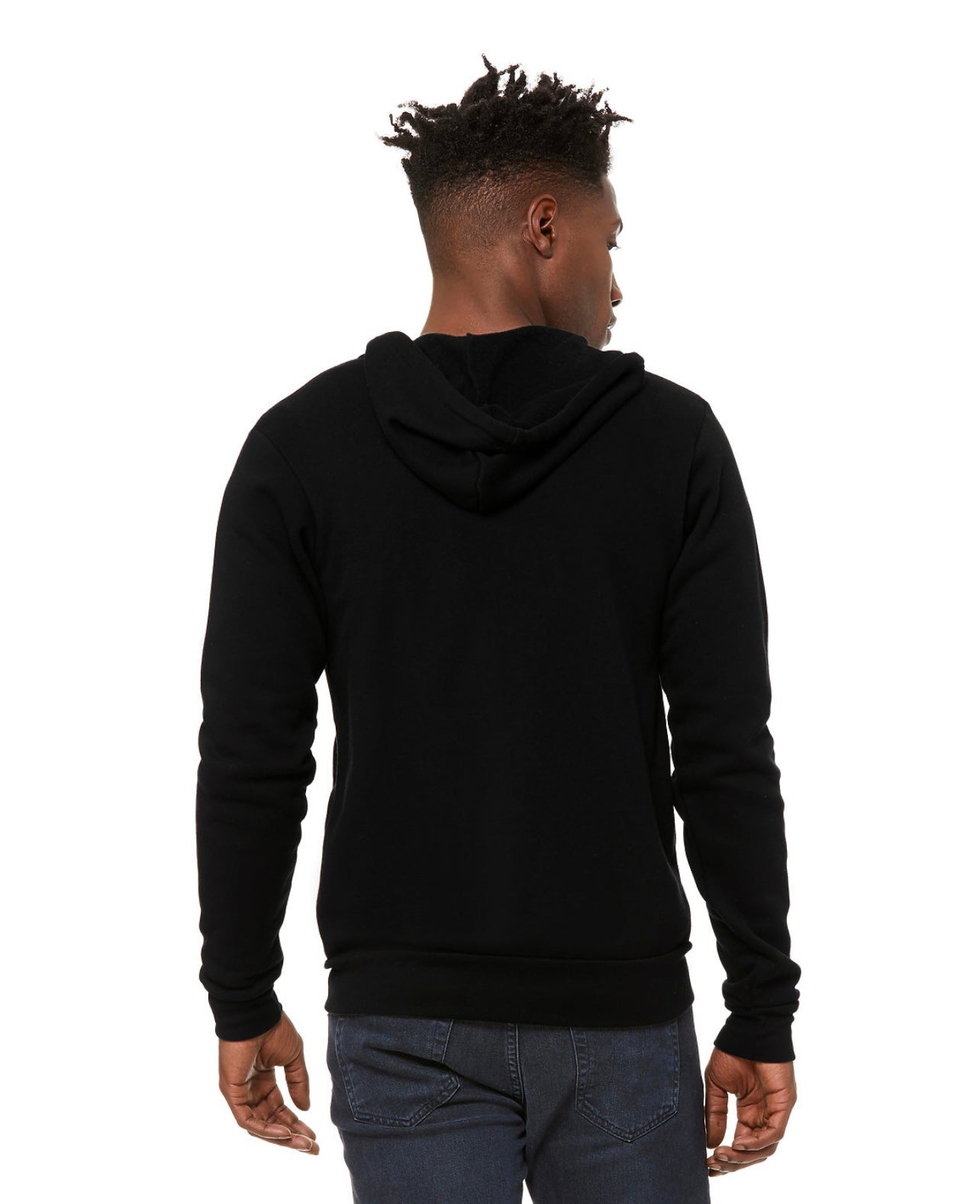 MEN'S FLEECE HOODIE - BLACK