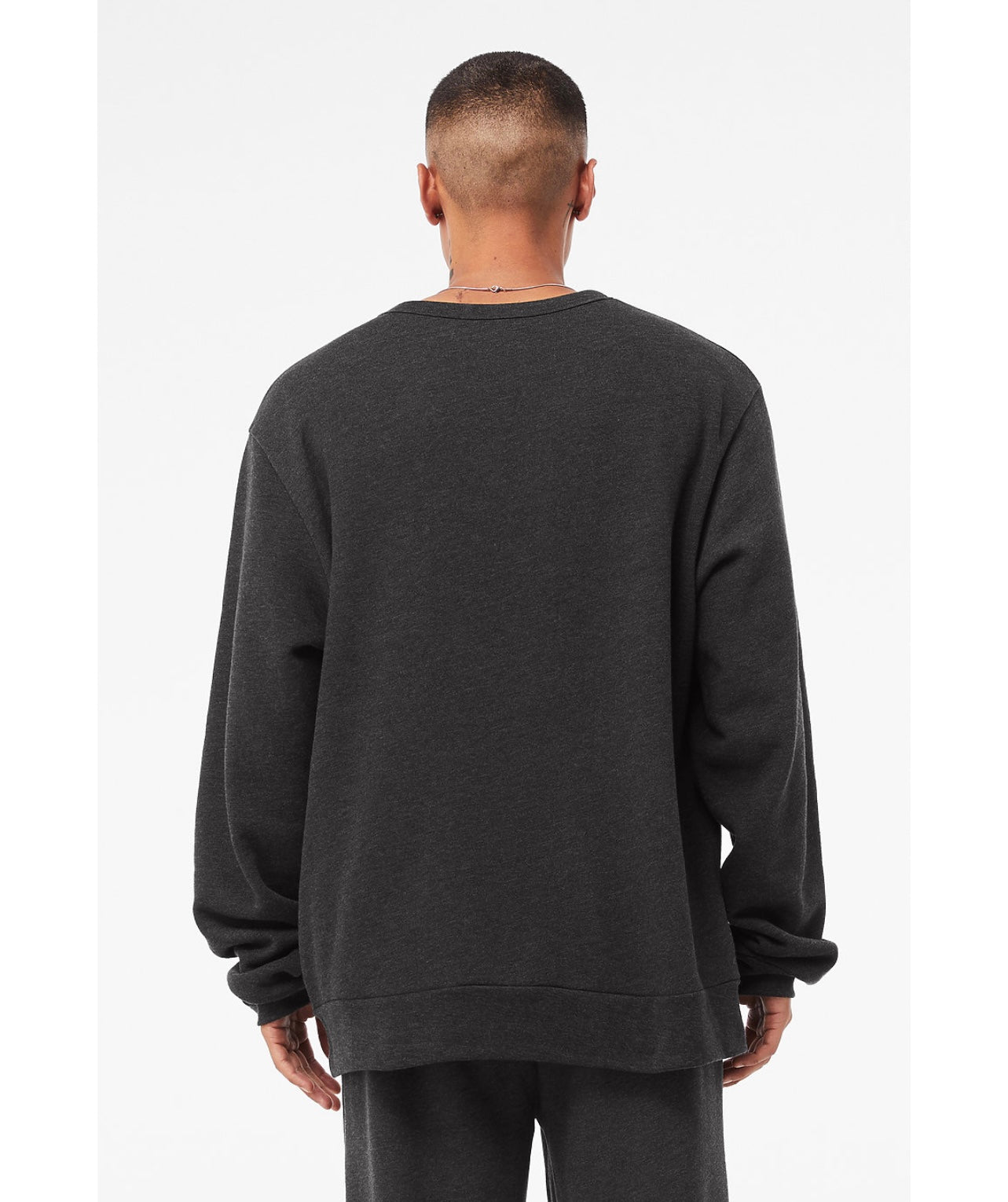 MEN'S FLEECE SWEATSHIRT - GREY HEATHER