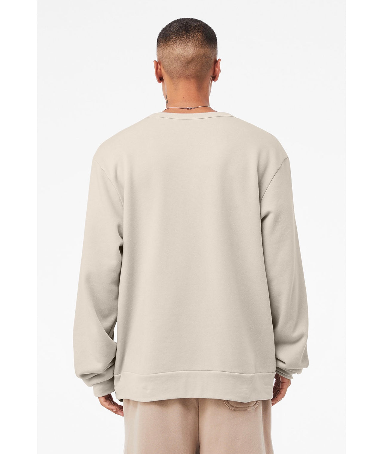 MEN'S FLEECE SWEATSHIRT - SANDSTONE