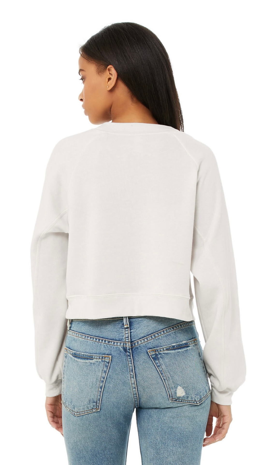 WOMEN'S FLEECE PULLOVER - WHITE