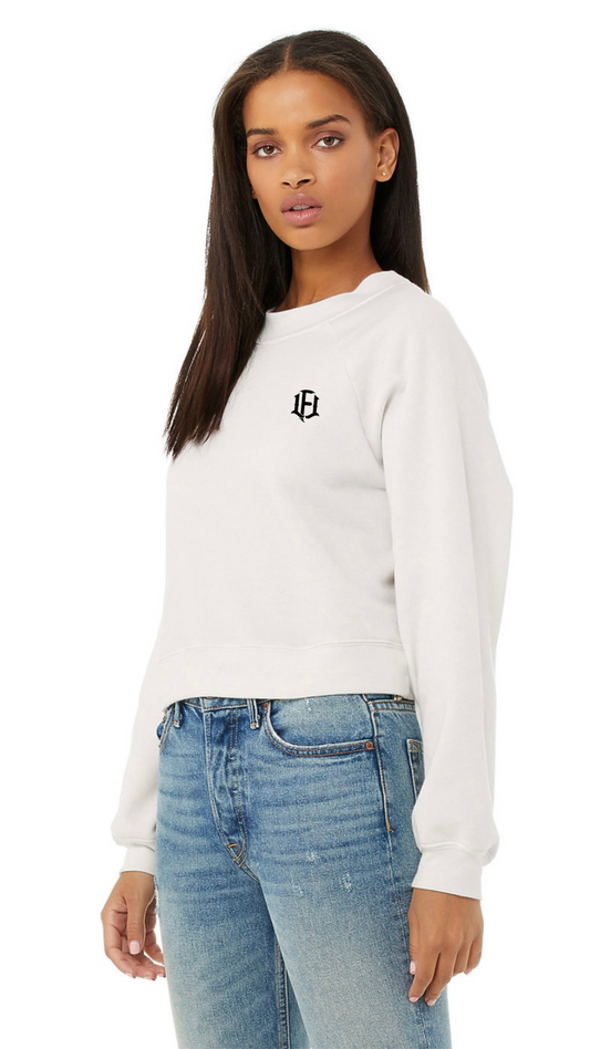 WOMEN'S FLEECE PULLOVER - WHITE