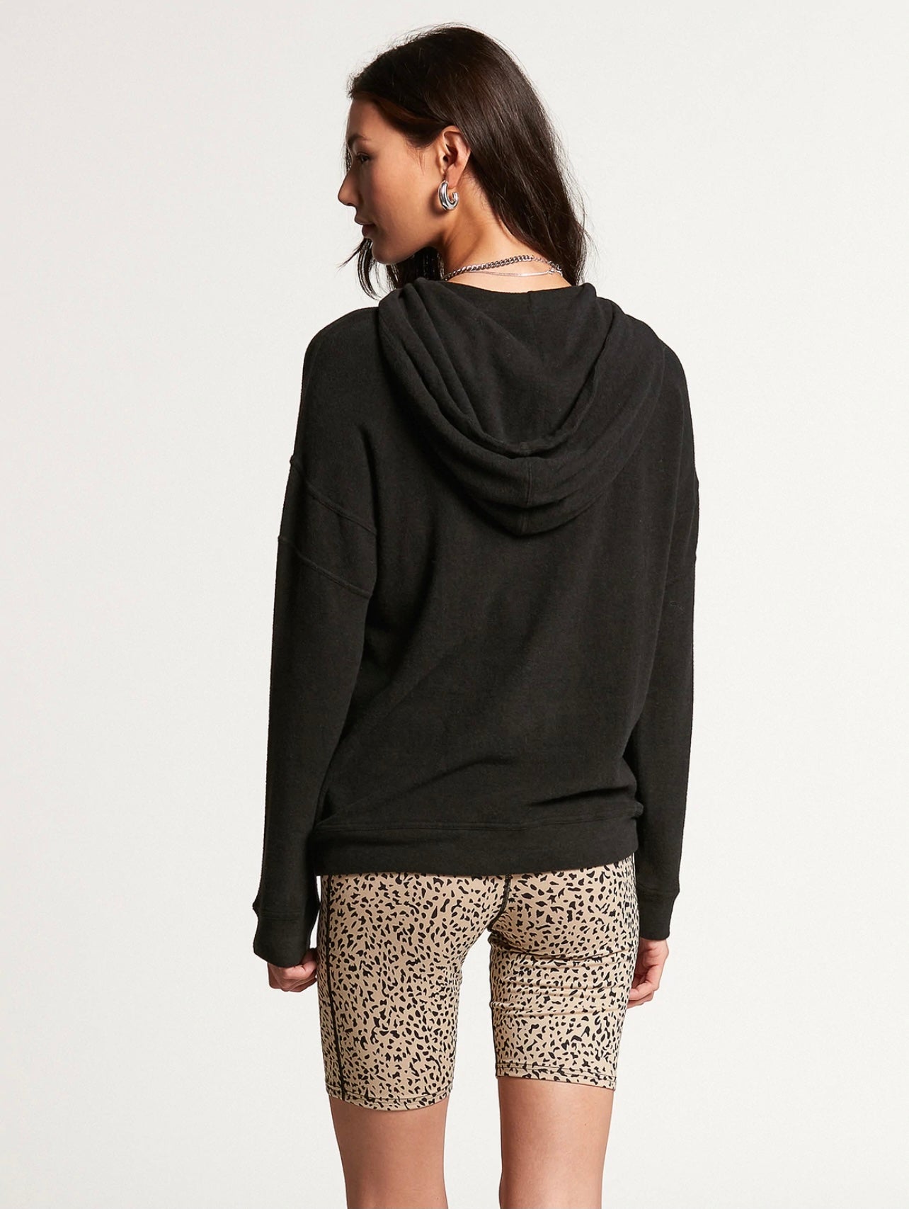 ZIP-UP HOODIE - BLACK