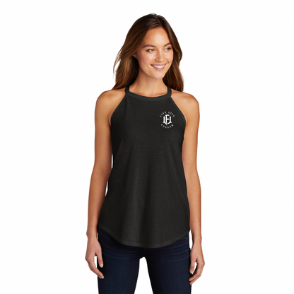 WOMEN'S TRI-ROCKER TANK - BLACK