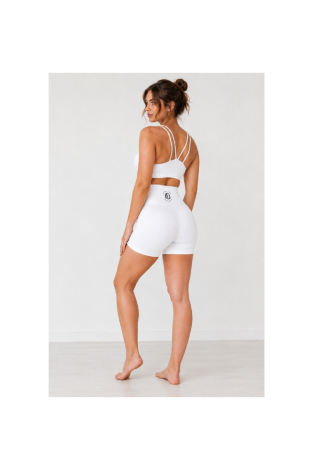WOMEN'S BIKER SHORTS - WHITE