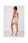 WOMEN'S BIKER SHORTS - TAN