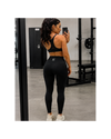 WOMEN'S HIGH WAISTED LEGGINGS - BLACK