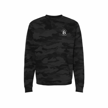 UNISEX BLACK CAMO SWEATSHIRT