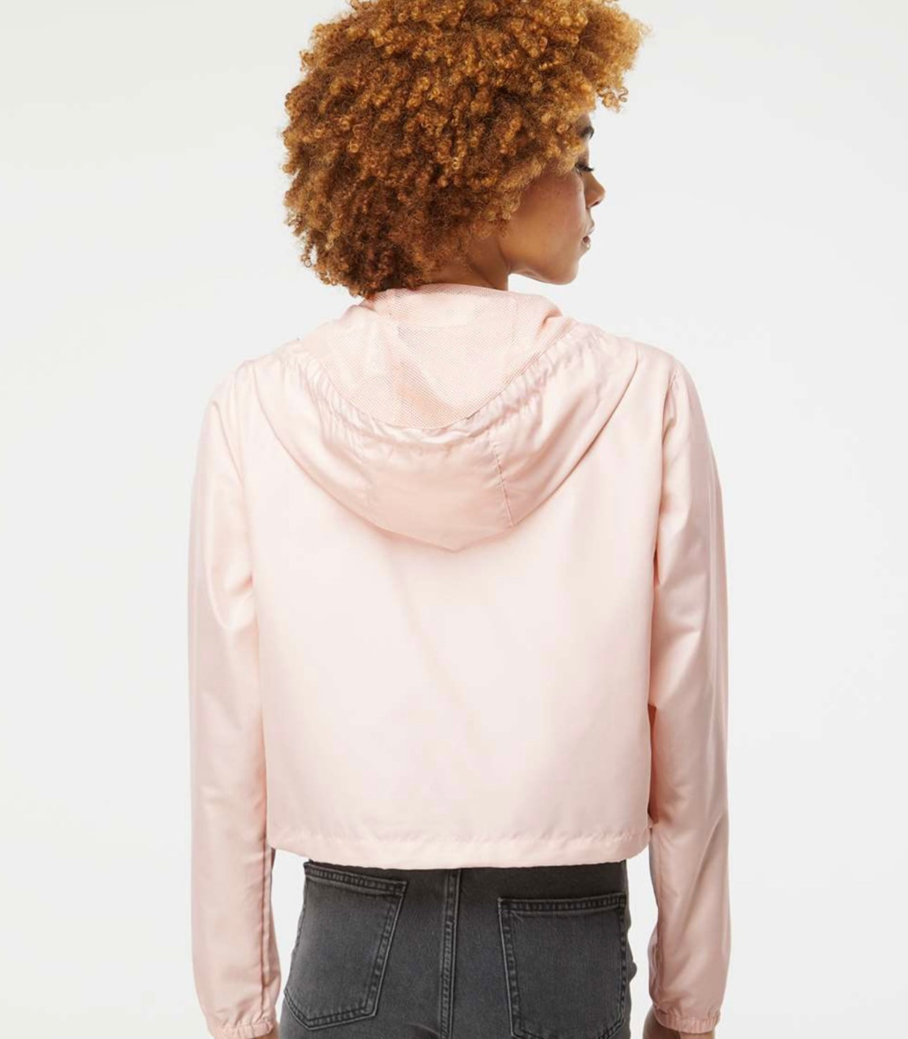 CROPPED WINDBREAKER - BLUSH