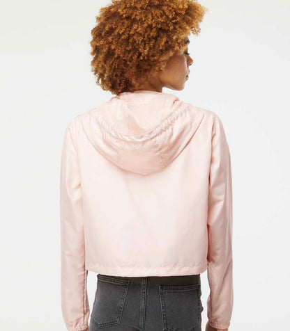 CROPPED WINDBREAKER - BLUSH