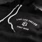 50/50 HOODIE - BLACK