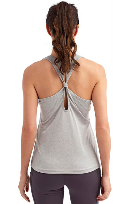 WOMEN'S YOGA TANK - GREY
