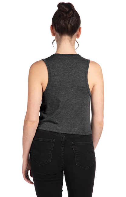 CROPPED TANK - GREY