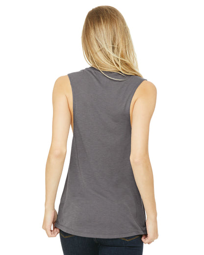 WOMEN'S FLOWY MUSCLE TANK - STORM