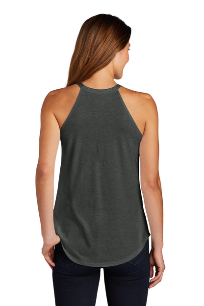 WOMEN'S TRI-ROCKER TANK - BLACK FROST