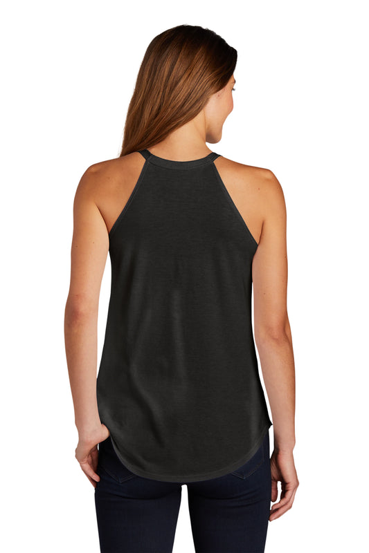 WOMEN'S TRI-ROCKER TANK - BLACK