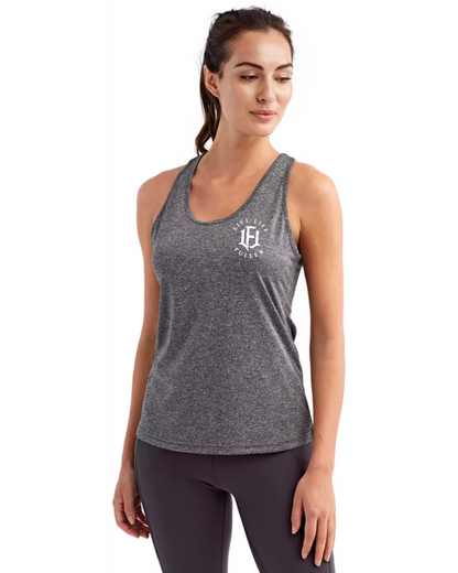 WOMAN'S YOGA TANK - CHARCOAL