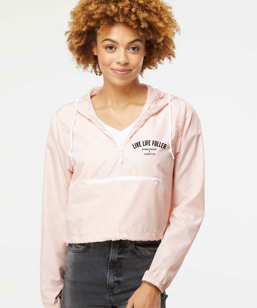 CROPPED WINDBREAKER - BLUSH
