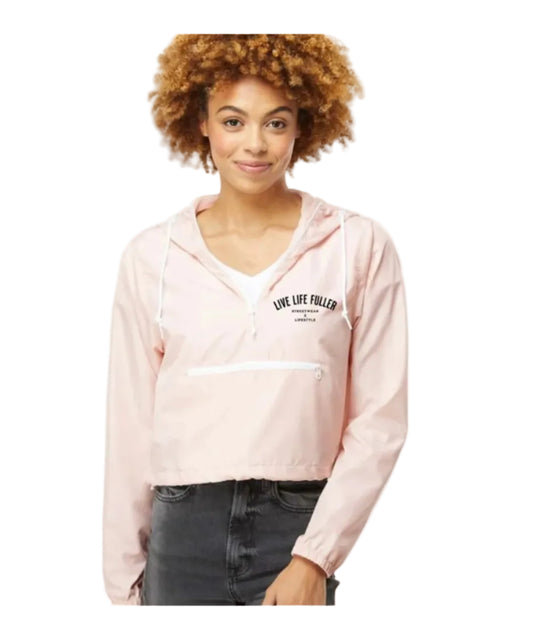 CROPPED WINDBREAKER - BLUSH