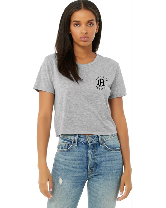WOMEN'S CROPPED TOP - HEATHER ATHLETIC