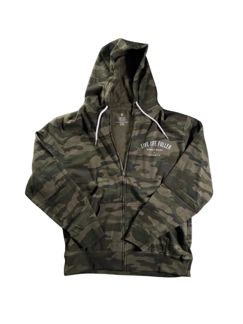 ZIP-UP CAMO HOODIE