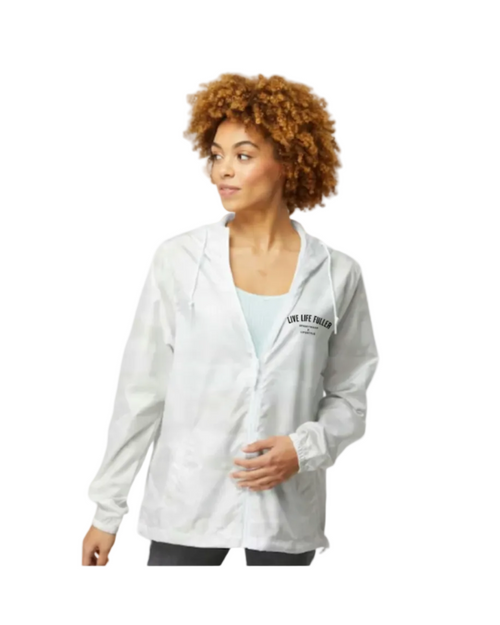 WOMEN'S WINDBREAKER - WHITE CAMO