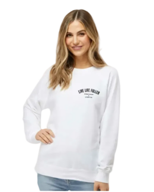 WOMEN'S LOOPBACK CREWNECK - WHITE