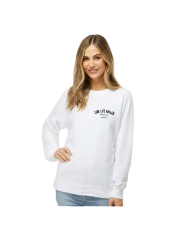 WOMEN'S LOOPBACK CREWNECK - WHITE