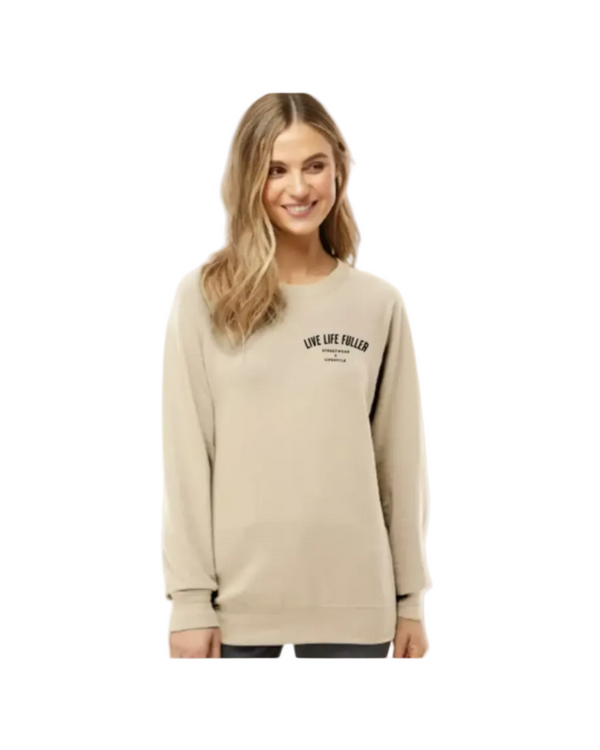 WOMEN'S LOOPBACK CREWNECK - SAND