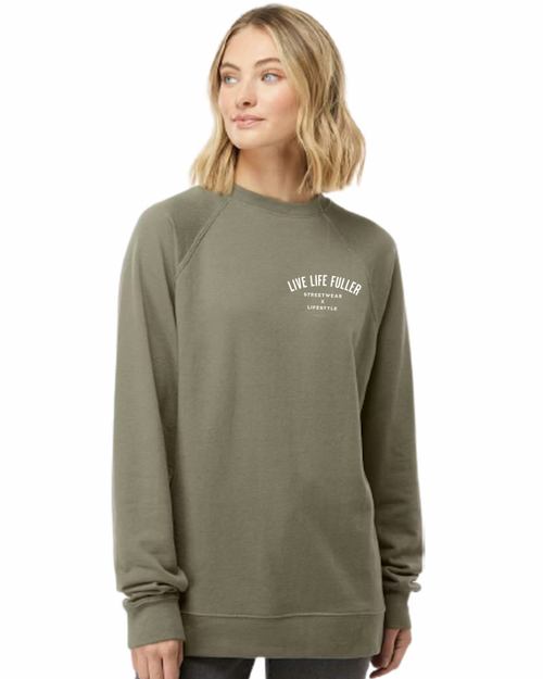 WOMEN'S LOOPBACK CREWNECK - OLIVE
