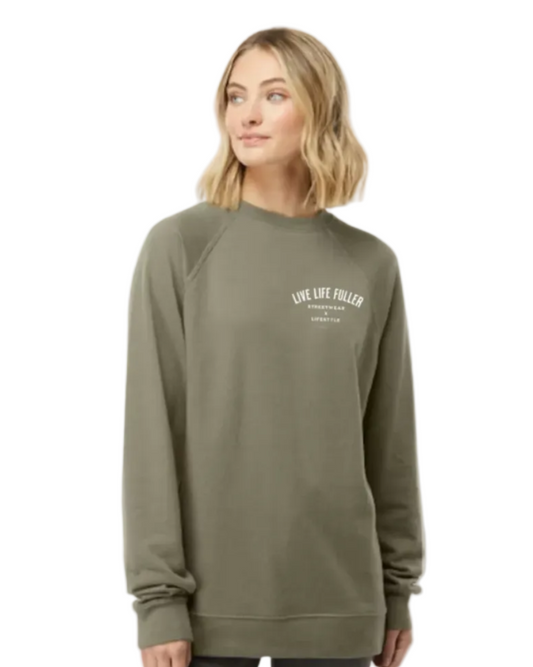 WOMEN'S LOOPBACK CREWNECK - OLIVE