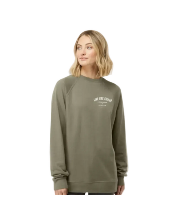 WOMEN'S LOOPBACK CREWNECK - OLIVE