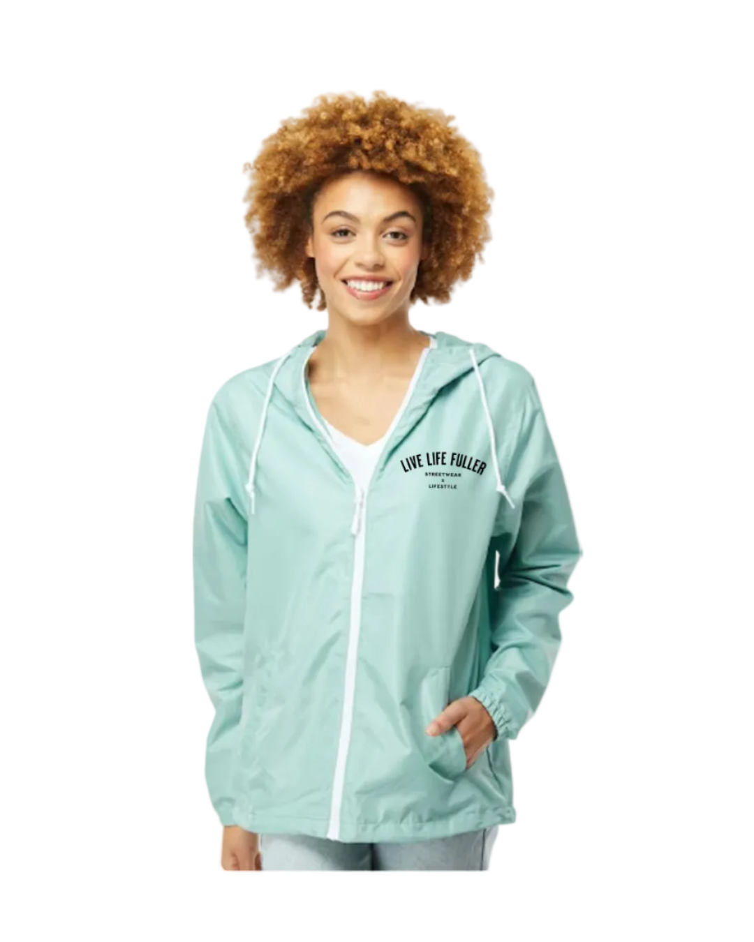WOMEN'S WINDBREAKER - BABY BLUE