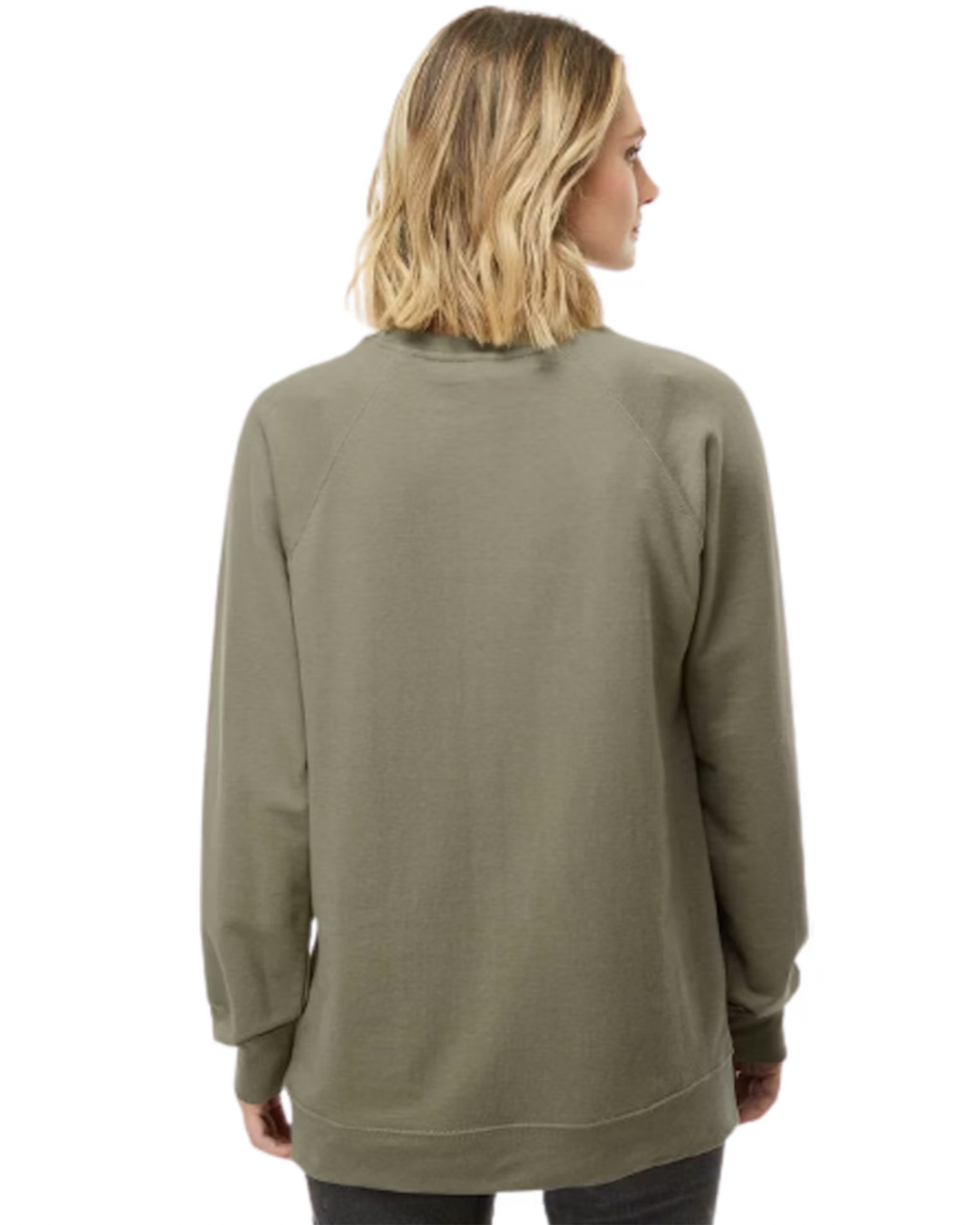 WOMEN'S LOOPBACK CREWNECK - OLIVE