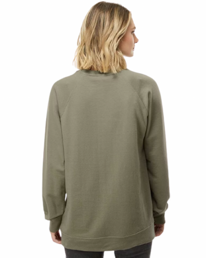 WOMEN'S LOOPBACK CREWNECK - OLIVE