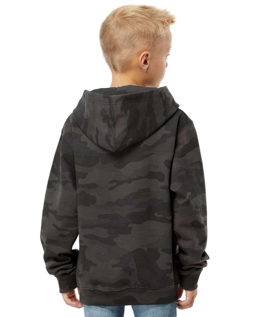 KIDS HOODIE - BLACK CAMO