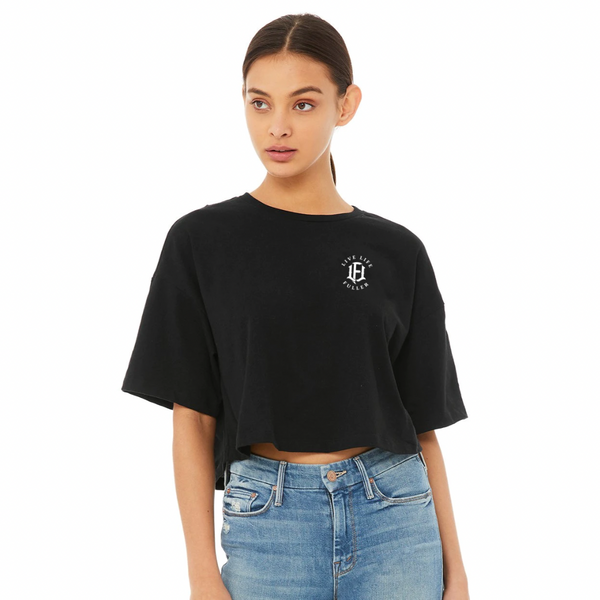 WOMEN'S CROPPED JERSEY TEE